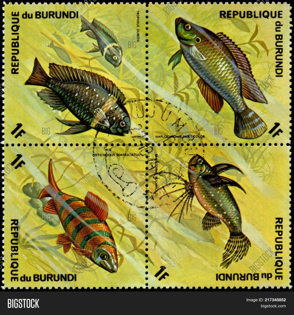Марки Бурунди рыбы