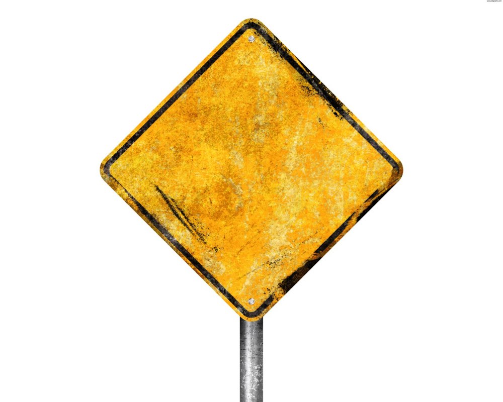 Желтый знак