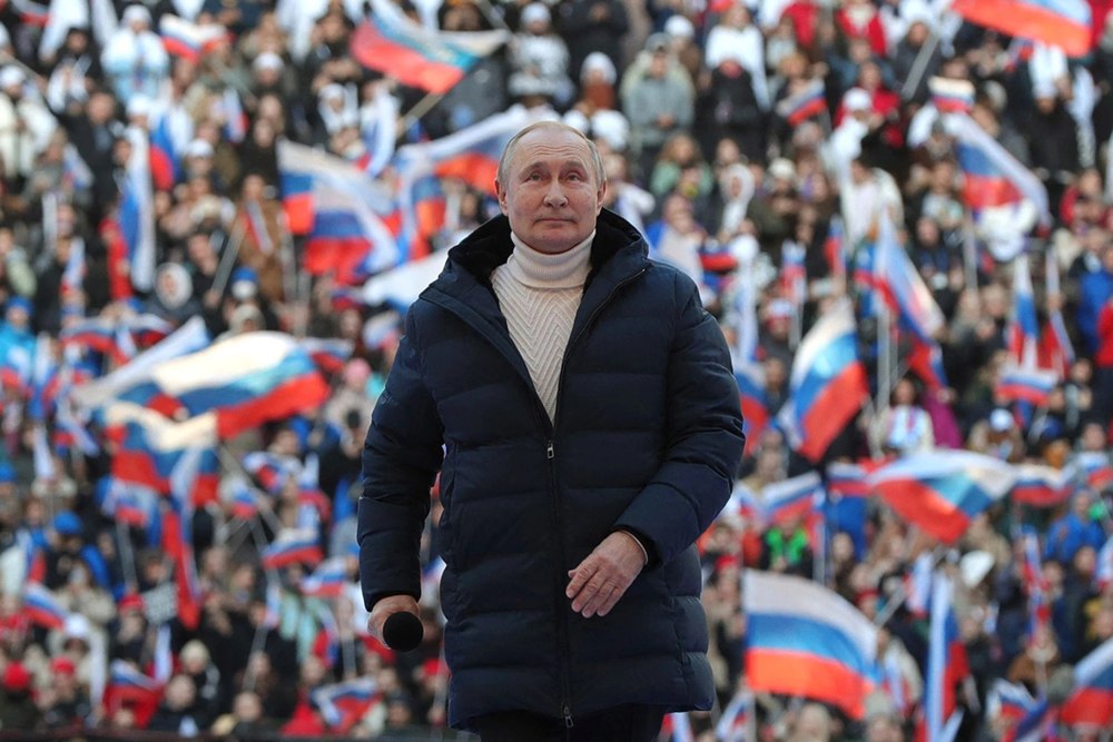 Митинг в Москве 18 марта 2022 в Лужниках