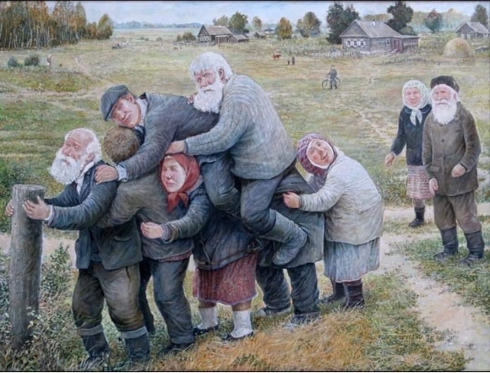 Художник Леонид Баранов. Цикл " русская деревня".